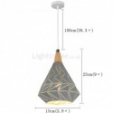 Nordic Style Pendant Light Diamond Shape Lamp Metal Lighting Living Room Bedroom Light