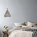 Nordic Style Pendant Light Diamond Shape Lamp Metal Lighting Living Room Bedroom Light