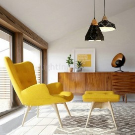 Modern Pendant Light Hollow Design Lamp Geometric Shape Light Living Room Bar Lighting