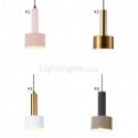 Modern Simple Pendant Light Cylinder Shape Lamp Aluminum Lighting Bedroom Light