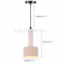 Modern Simple Pendant Light Cylinder Shape Lamp Aluminum Lighting Bedroom Light