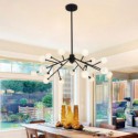 Nordic Glass Pendant Light Magic Bean Shape Lamp Creative Chandelier Living Room Lighting