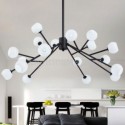 Nordic Glass Pendant Light Magic Bean Shape Lamp Creative Chandelier Living Room Lighting