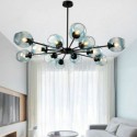 Nordic Glass Pendant Light Magic Bean Shape Lamp Chandelier Light Bedroom Living Room Lighting