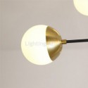 Nordic Glass Pendant Light Magic Bean Shape Chandelier Lighting Bedroom Living Room Lamp