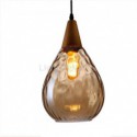 Teardrop Glass Pendant Light