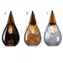 Teardrop Glass Pendant Light