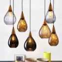 Teardrop Glass Pendant Light