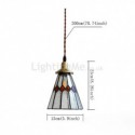 Rustic  Stained Glass Pendant Light