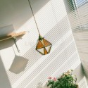 Geometric Colored Glass Farmhouse Pendant Light