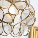 Nordic Creative Pendant Light Glass Home Lighting Petal Shape Lamp Dining Room Kids Room Bedside Lamp