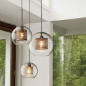 Nordic Pendant Light Glass Home Lighting Round Ball Shape Lamp Dining Room Living Room Bedside Lamp