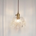 Modern Glass Pendant Light Crystal Home Lighting With Twist Switch Lamp Living Room Dining Room Hallway Lamp