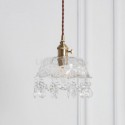 Modern Glass Pendant Light Crystal Home Lighting With Twist Switch Lamp Living Room Dining Room Hallway Lamp