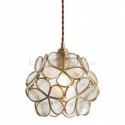 Nordic Creative Pendant Light Glass Home Lighting Petal Shape Lamp Dining Room Kids Room Hallway Lamp