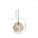 Nordic Creative Pendant Light Glass Home Lighting Petal Shape Lamp Dining Room Kids Room Hallway Lamp