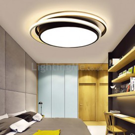 Modern Simple Flush Mount Geometric Ceiling Light Square Frame Lamp Living Room Bedroom Light