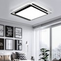 Modern Simple Flush Mount Geometric Ceiling Light Square Frame Lamp Living Room Bedroom Light