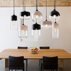 Modern/ Contemporary Pendant Light with Glass Shade