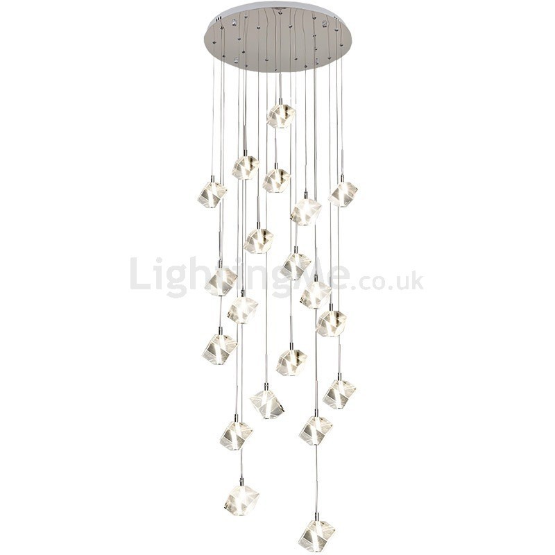 Crystal cluster pendant light deals