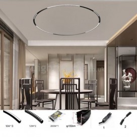 Circular Track Light Magnetic Recessed Track Lighting Fixture φ150cm