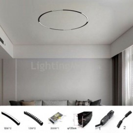 Track Light Magnetic Recessed Circular Track Lighting Fixture 120cm