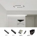 Circular Track Light Magnetic Recessed Spotlight Decorative Light 60cm