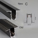 Recessed Track Lighting Rails Magnetic Aluminum Track Surface Profile Ultra-Thin Track Light Strip 100cm