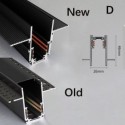 Recessed Track Lighting Rails Magnetic Aluminum Track Surface Profile Ultra-Thin Track Light Strip 100cm