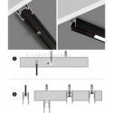 Recessed Track Lighting Rails Magnetic Aluminum Track Surface Profile Ultra-Thin Track Light Strip 100cm
