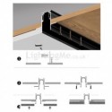 Recessed Track Lighting Rails Magnetic Aluminum Track Surface Profile Ultra-Thin Track Light Strip 100cm