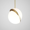 Modern/ Contemporary Copper Pendant Light with Glass Shade