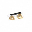 Nordic Wooden Spotlight Four Prism Rotatable Ceiling Spotlight