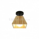 Nordic Wooden Spotlight Four Prism Rotatable Ceiling Spotlight