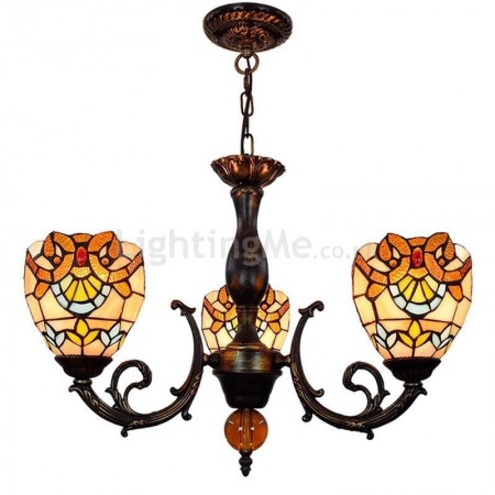 Unique Stained Glass Pendant Lamp Glass Chandelier