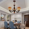 Unique Stained Glass Pendant Lamp Glass Chandelier