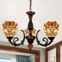 Unique Stained Glass Pendant Lamp Glass Chandelier