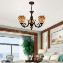 Unique Stained Glass Pendant Lamp Glass Chandelier