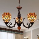 Unique Stained Glass Pendant Lamp Glass Chandelier