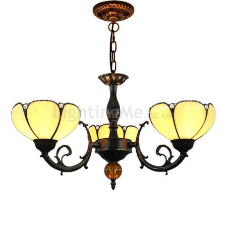 Modern Stained Glass Pendant Lamp Glass Chandelier