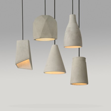 1 Light Cement Pendant Light