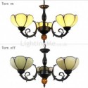 Modern Stained Glass Pendant Lamp Glass Chandelier