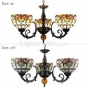 Unique Stained Glass Pendant Lamp Glass Chandelier