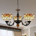 Unique Stained Glass Pendant Lamp Glass Chandelier