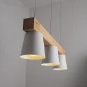 3 Light Modern/ Contemporary Wood Pendant Light