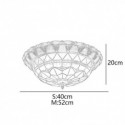 Stained Glass Flush Mount Antique Style Decorative Ceiling Lamp