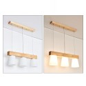 3 Light Modern/ Contemporary Wood Pendant Light