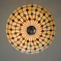 Stained Glass Umbrella Pendant Light 5 Light Fixture