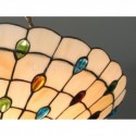 Stained Glass Umbrella Pendant Light 5 Light Fixture