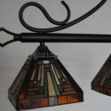 Stained Glass Pendant Light Retro Ceiling Light Fixture